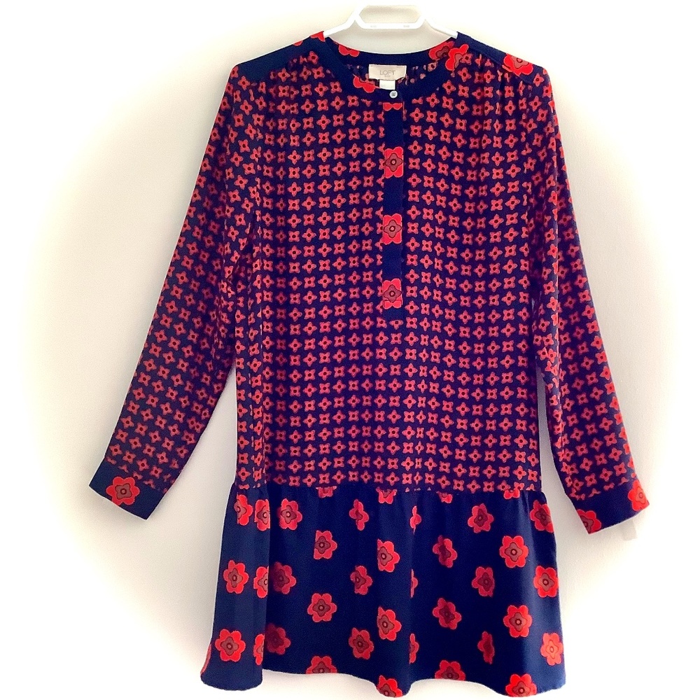 ANN TAYLOR LOFT Mod Floral Dress